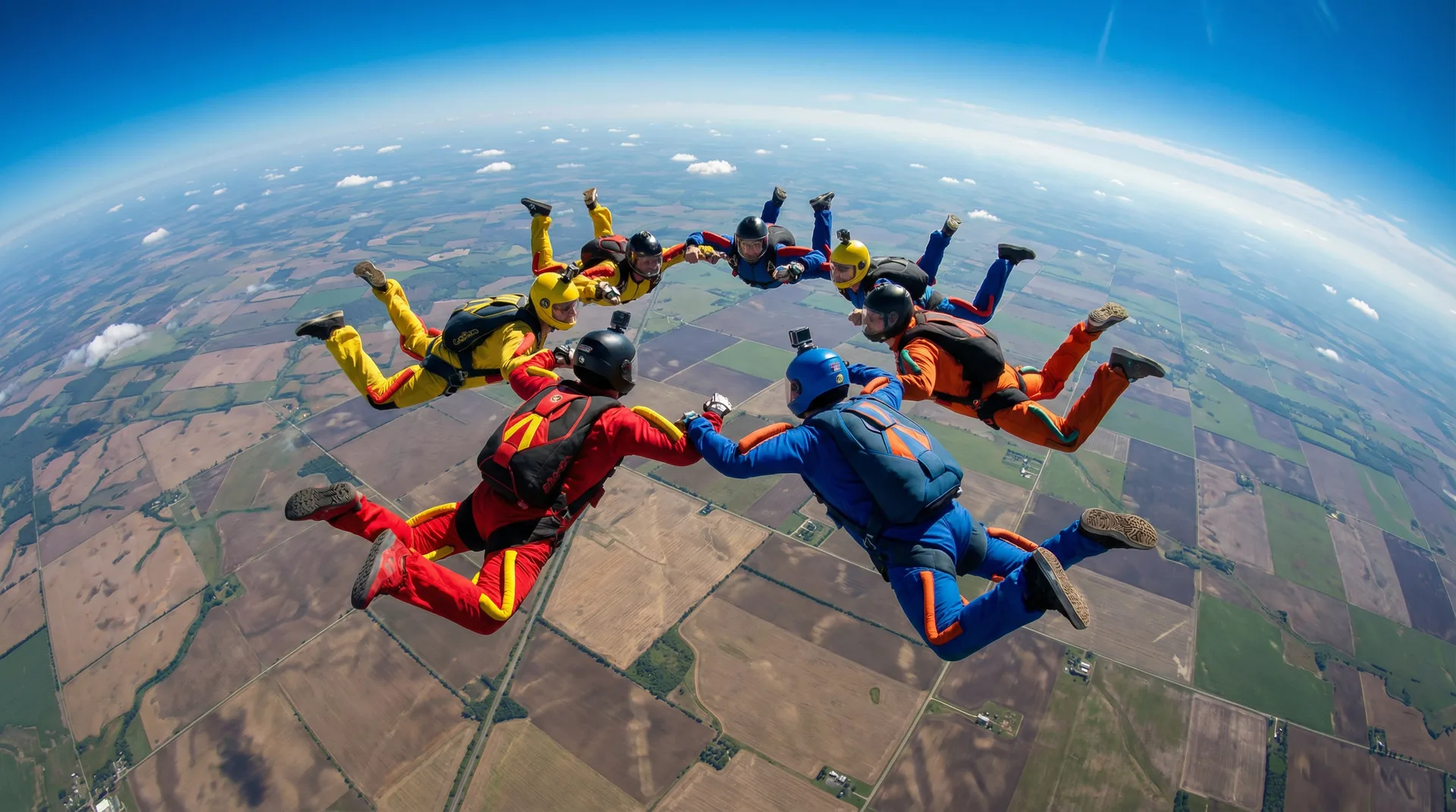 高空跳伞编队飞行 - 狠狠撸 打飞机频道